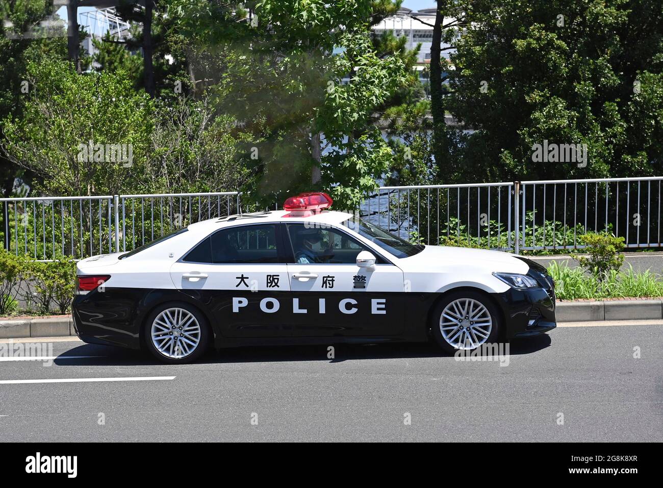 Tokyo, Japan. 21st July, 2021. Japanese Police Car, Japanese Police, 2020 Summer Olympics, from 23.07. - 08.08.2021 in Tokyo/Japan. Credit: dpa/Alamy Live News Stock Photo