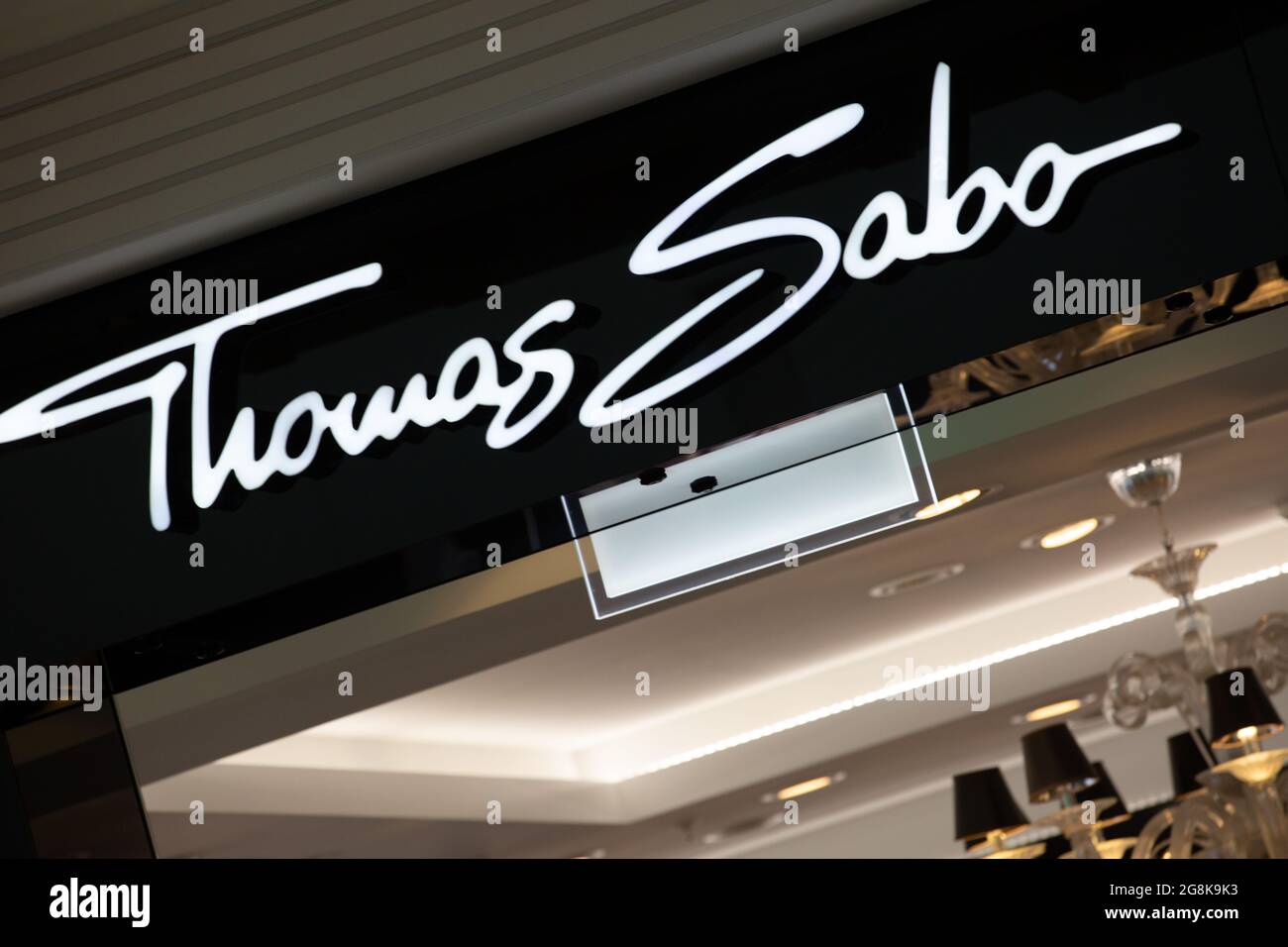 Thomas Sabo Geschäft in dem Einkaufszentrum Riem Arcaden in München am 13. Januar 2020. (Photo by Alexander Pohl/Sipa USA) Stock Photo