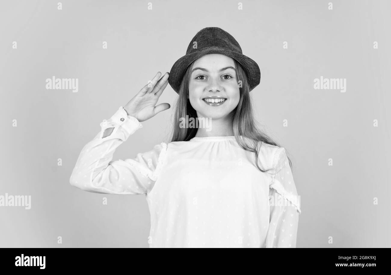 Summer accessory collection. Child wear hat. Accessories shop. Protect