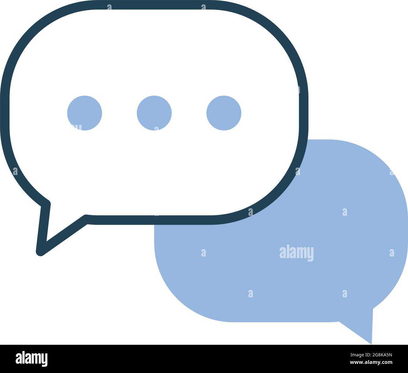 speech bubbles icon on white background Stock Vector Image & Art - Alamy