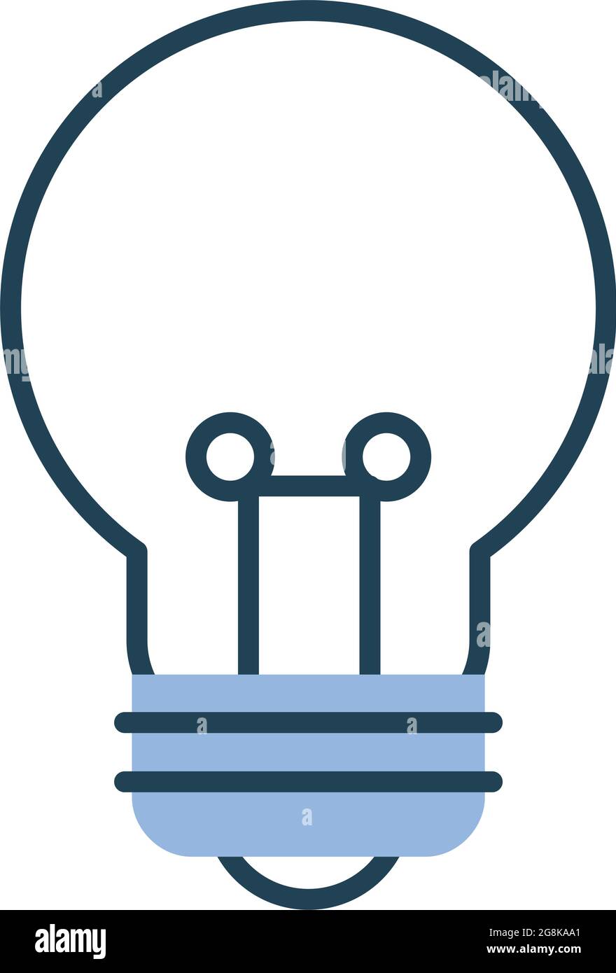 bulb light icon on white background Stock Vector Image & Art - Alamy