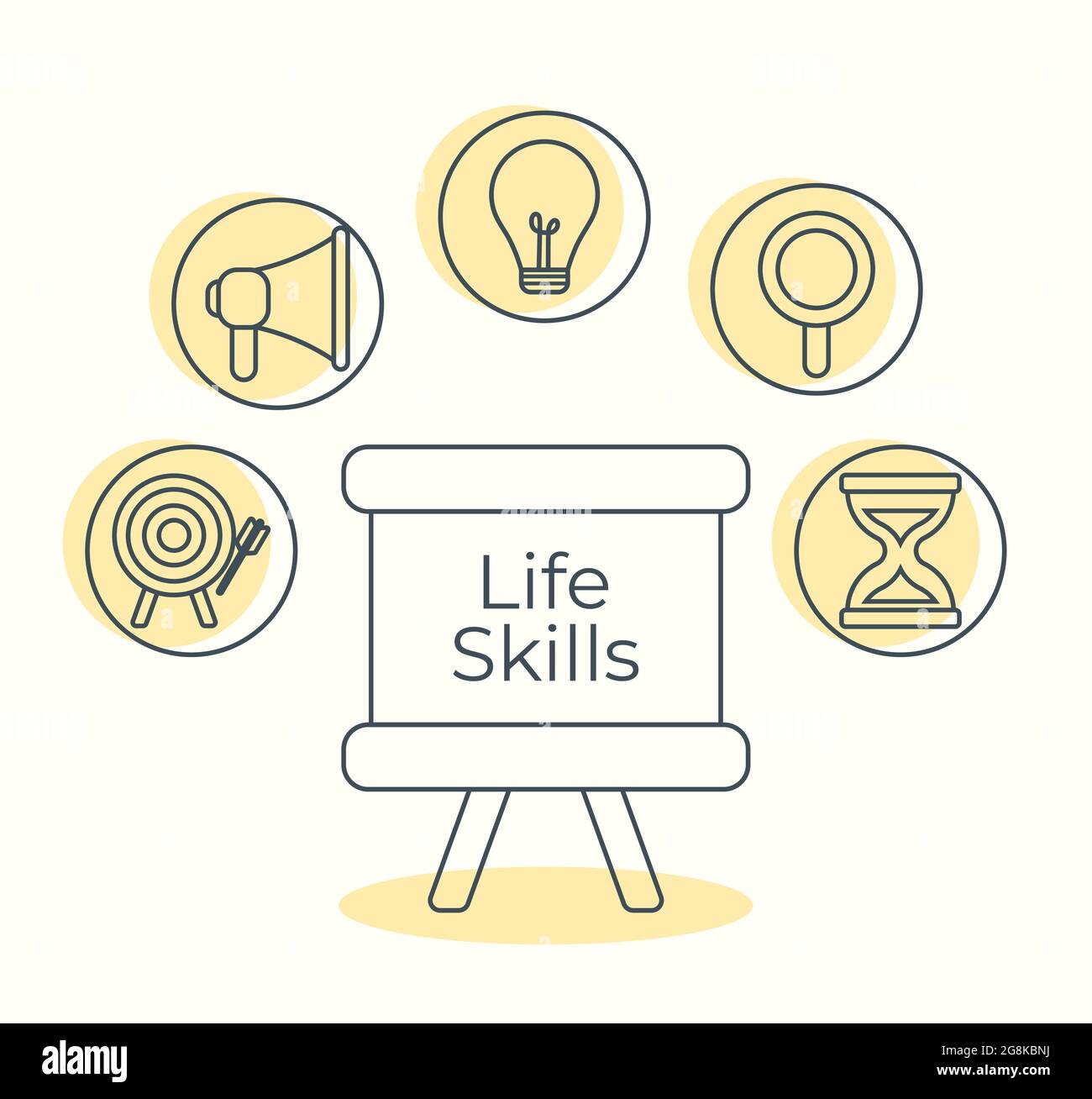 life-skills-designs-stock-vector-image-art-alamy