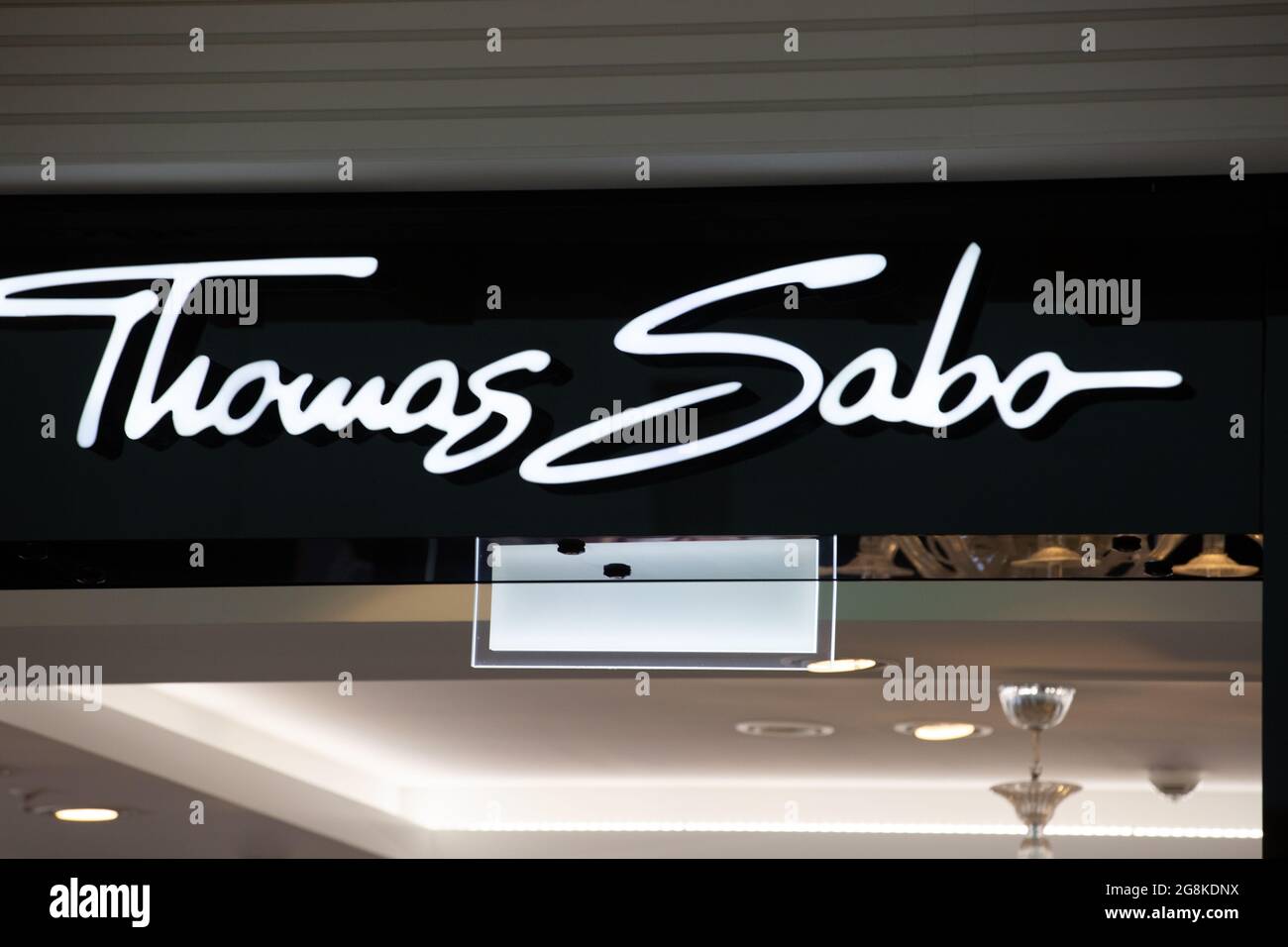 Thomas Sabo Geschäft in dem Einkaufszentrum Riem Arcaden in München am 13. Januar 2020. (Photo by Alexander Pohl/Sipa USA) Stock Photo