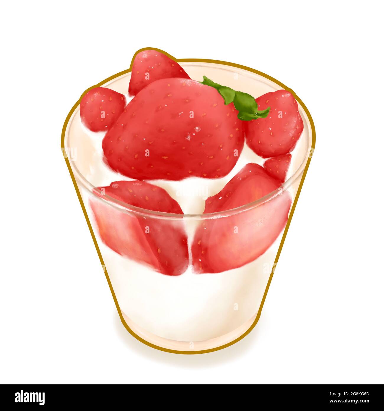 Packing Strawberry Yogurt White Background Isolated Illustration Stock  Vector by ©Zhannamay27 217561358, image size:1300x1390