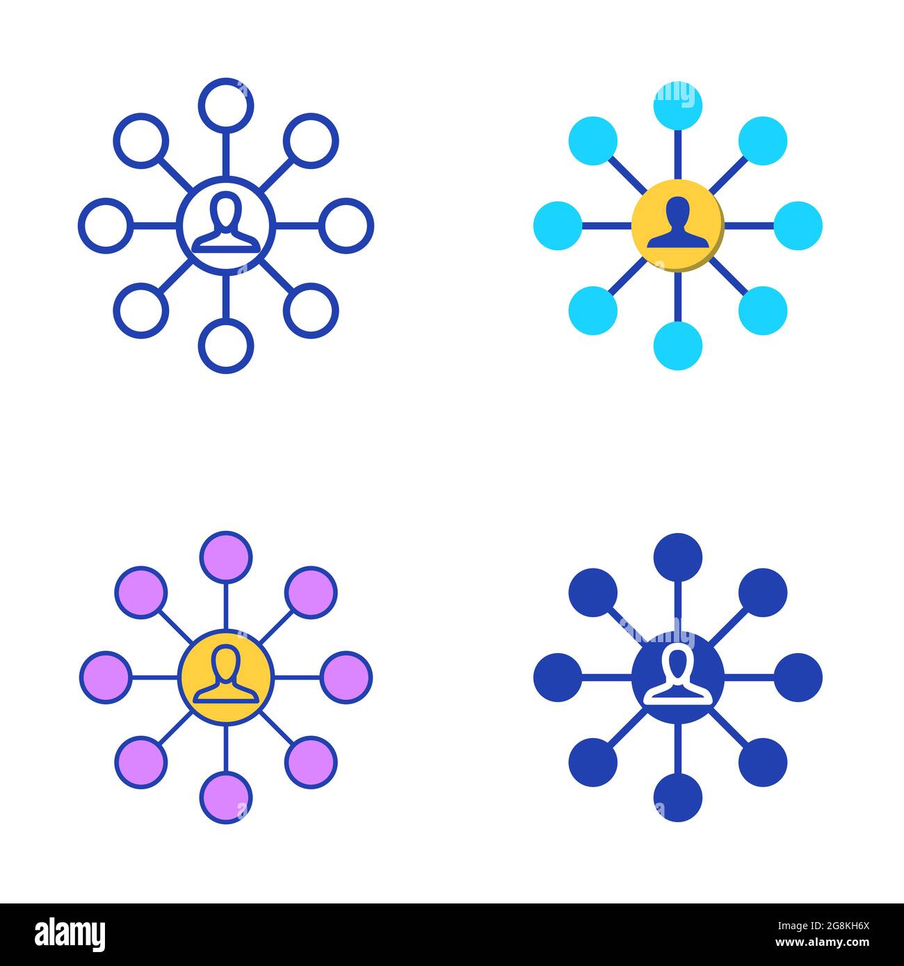 Affiliate marketing icon set in flat and line style. Business ...