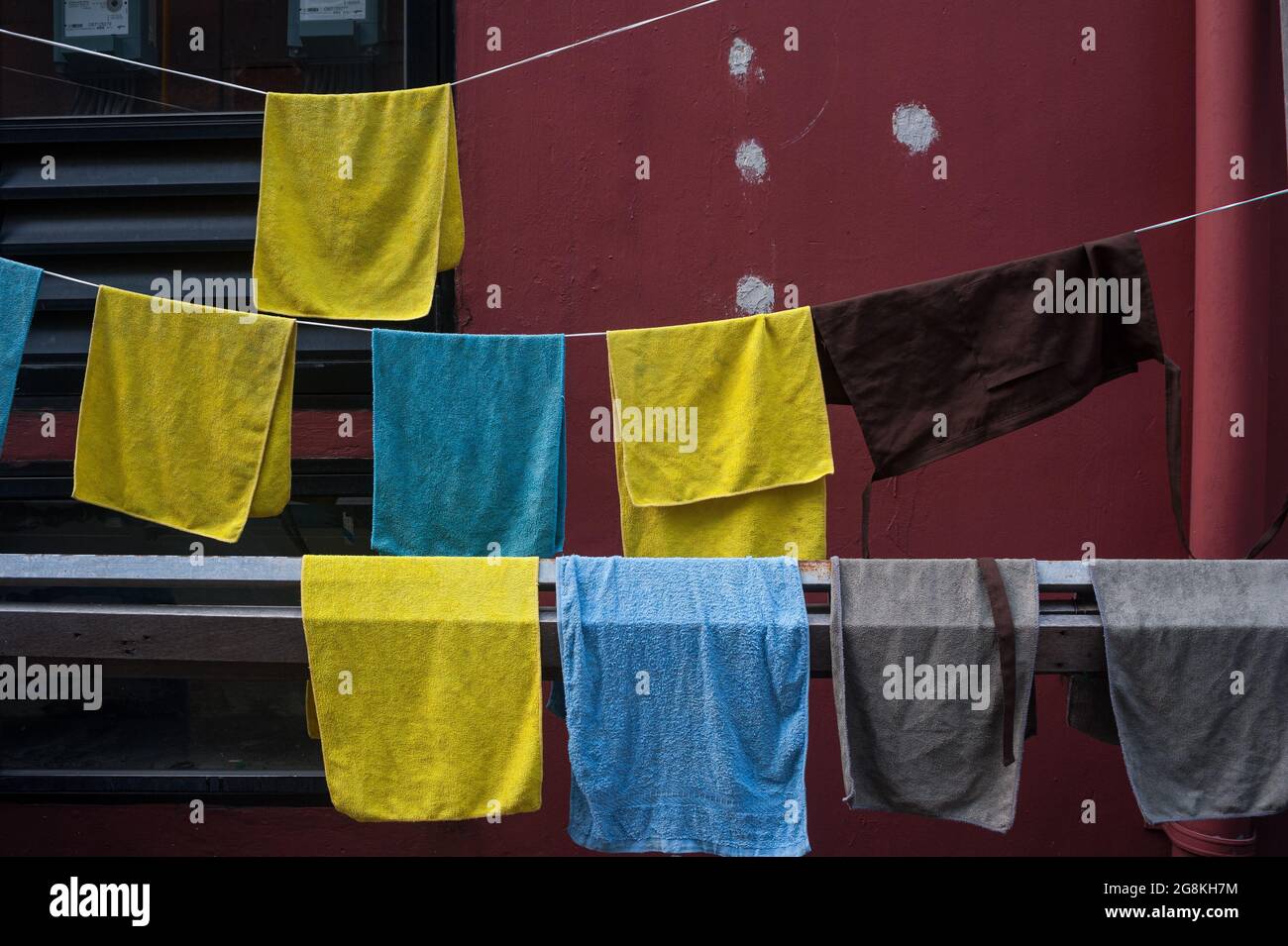 Towels hanging on clothesline hires stock photography and images Alamy