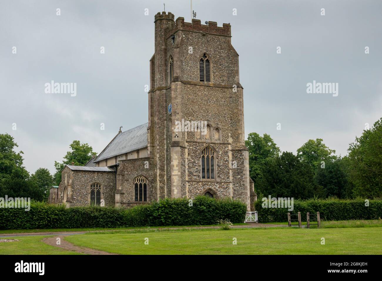 Exterior view of St Mary's Church Dennington Suffolk UK Stock Photo Alamy