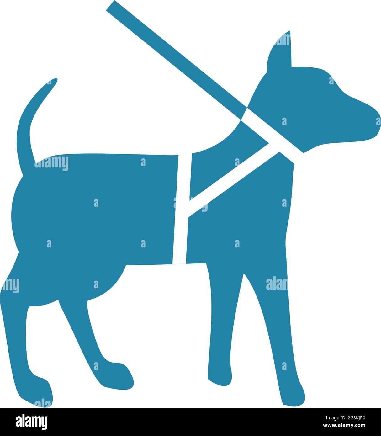 guide-dog-icon-on-white-background-stock-vector-image-art-alamy