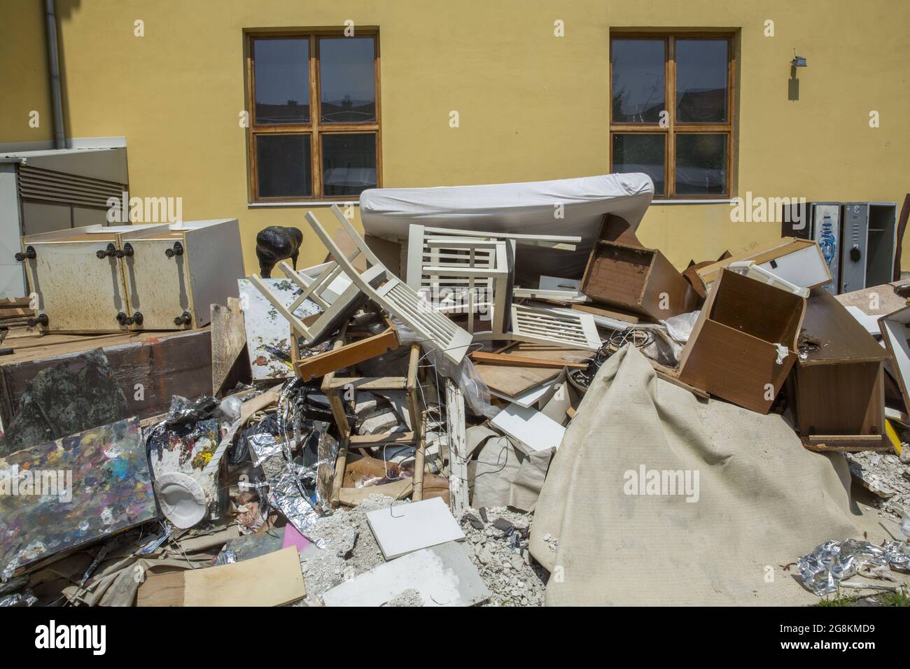 Unsorted waste Stock Photo