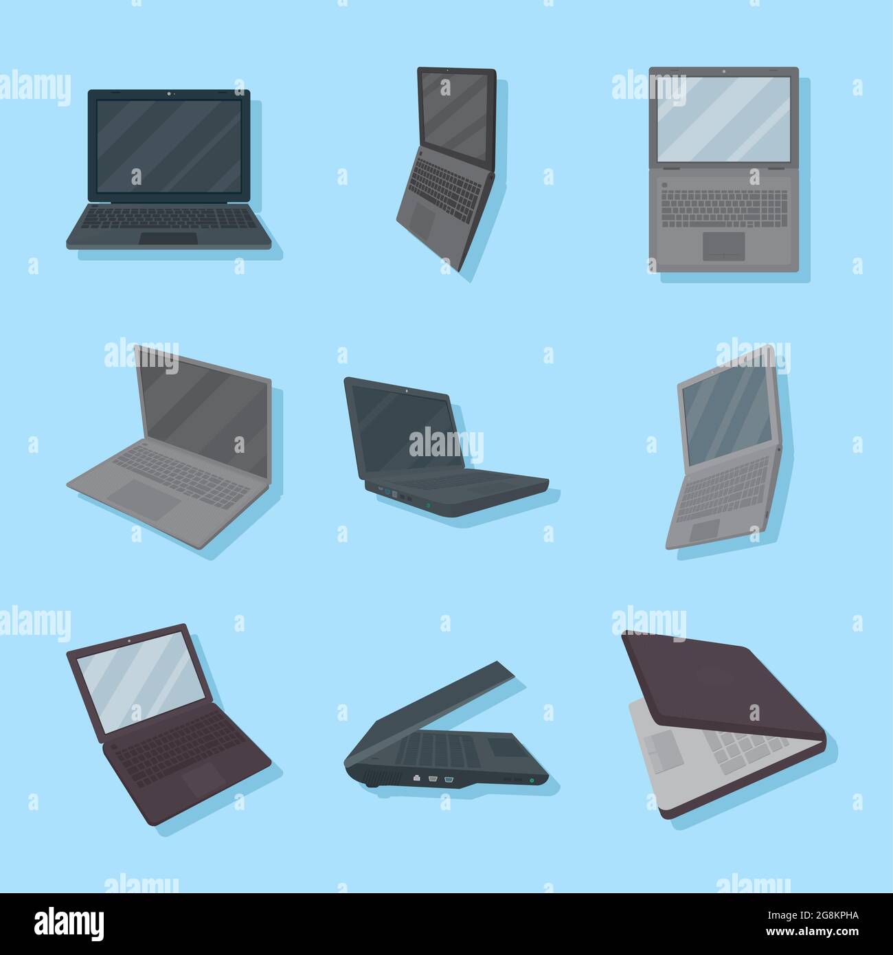 Laptops computers design Stock Vector Images - Alamy