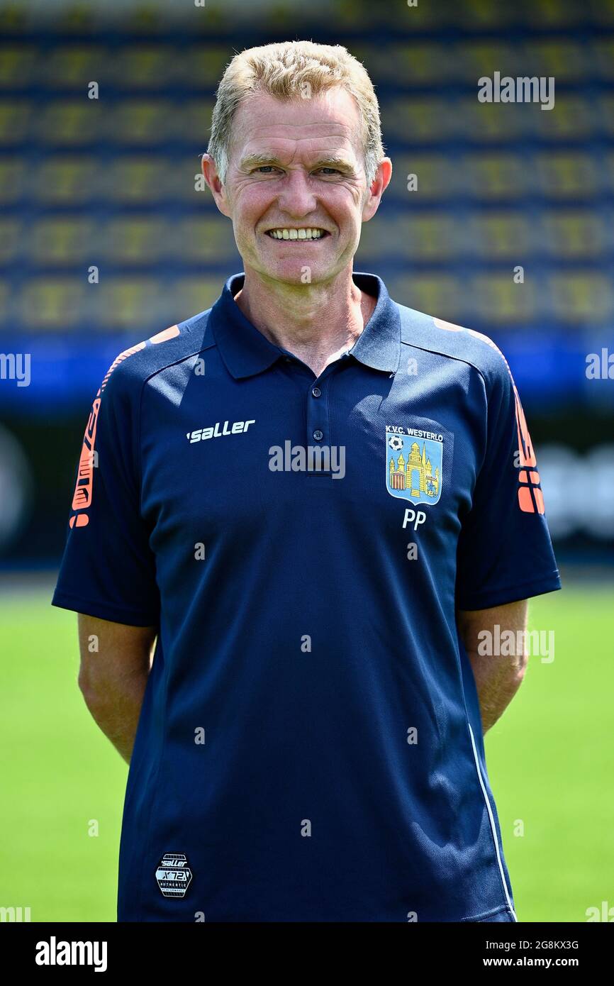 Club's team manager Michael Vijverman poses for a team picture, at the  2021-2022 photoshoot of Belgian Jupiler Pro League club Club Brugge,  Thursday 1 Stock Photo - Alamy