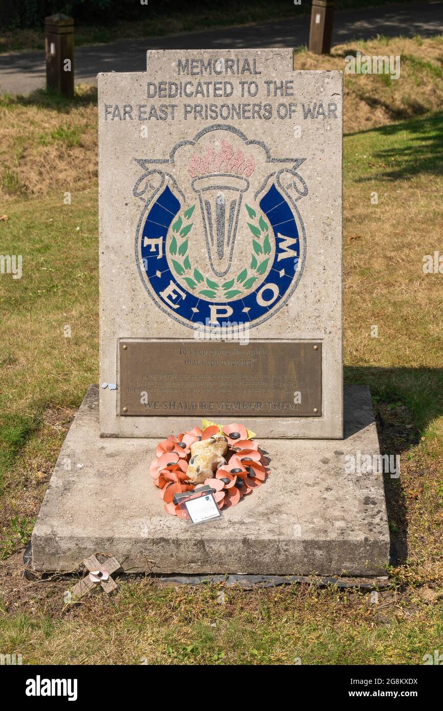 Filby war memorial for the war prisoners of the far east Stock Photo ...