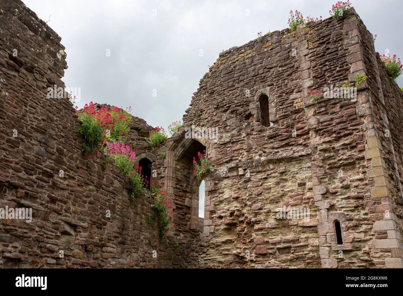 Monmouth Castle, birthplace of Henry V, Monmouth, Wales, UK. Stock Photo