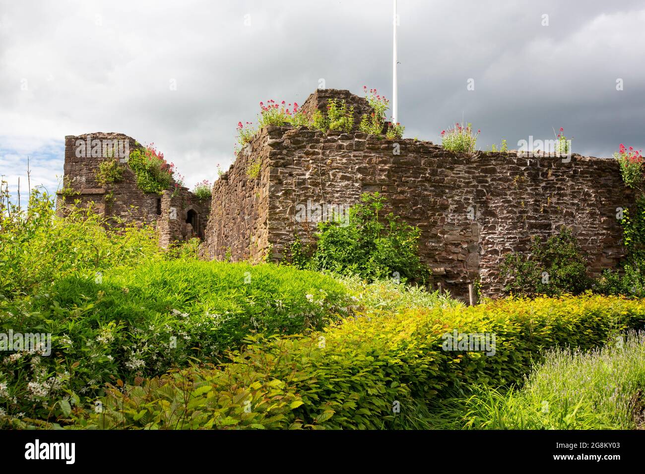 Monmouth Castle, birthplace of Henry V, Monmouth, Wales, UK. Stock Photo