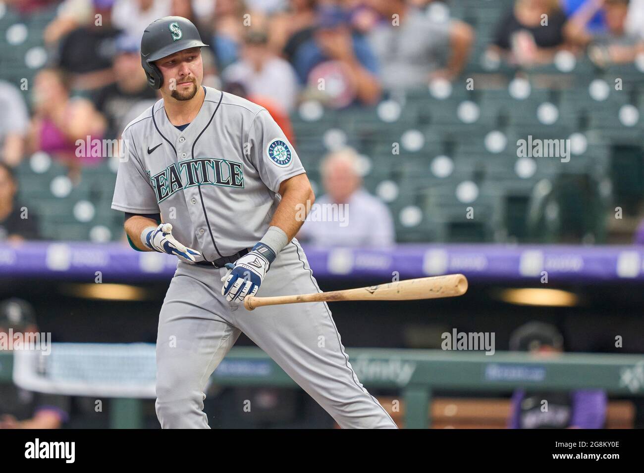 Denver, USA, 21st July 2021. July 1202021 Seattle catcher Cal Raleigh