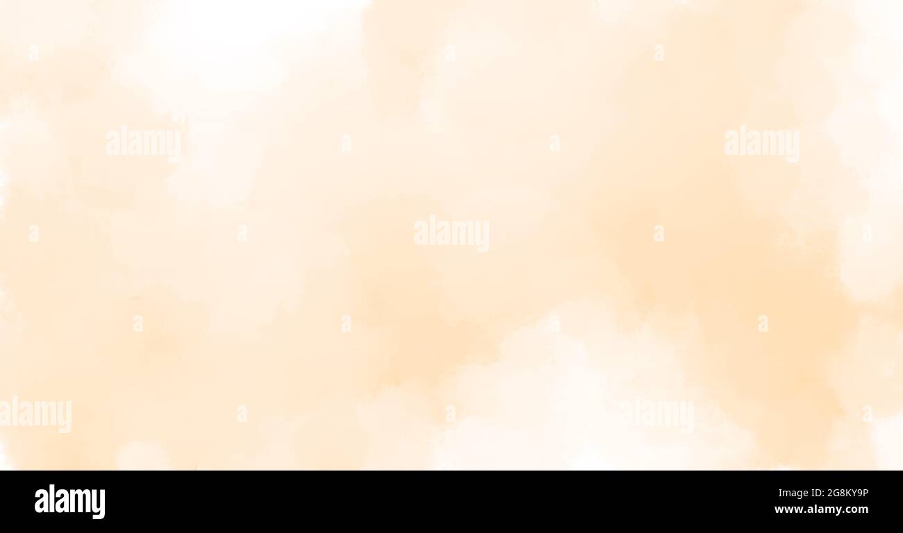 Brushed painted abstract background. A digital abstract drawing in delicate pastel beige tones of artistic painting is drawn with a brush. Expressive Stock Photo