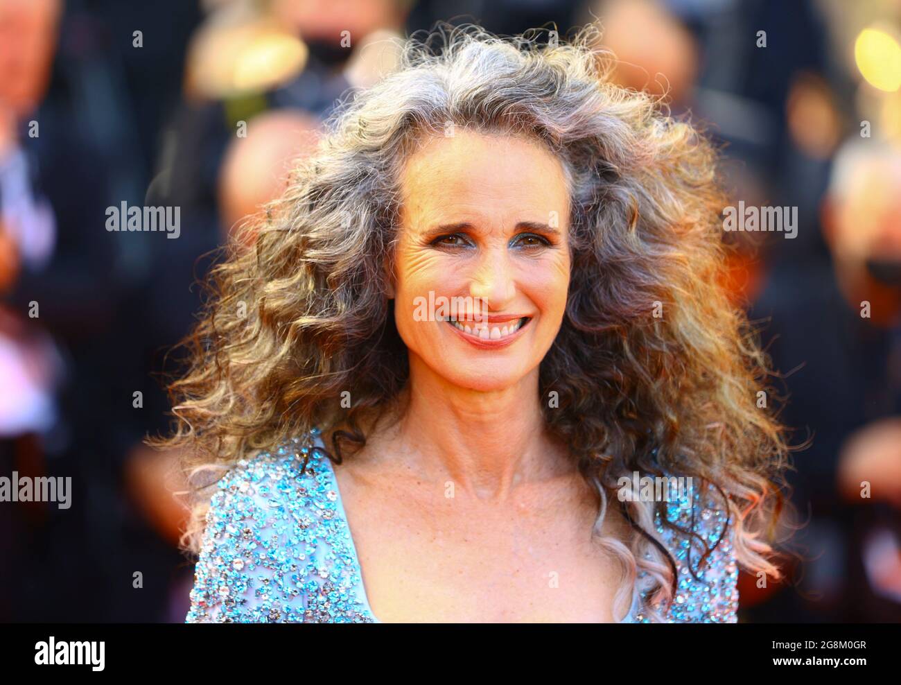 Cannes, Frankreich. 06th July, 2021. Cannes, France - July 06, 2021: Cannes Film Festival with Actress Andie MacDowell. McDowell, Mac, Dowell Credit: dpa/Alamy Live News Stock Photo