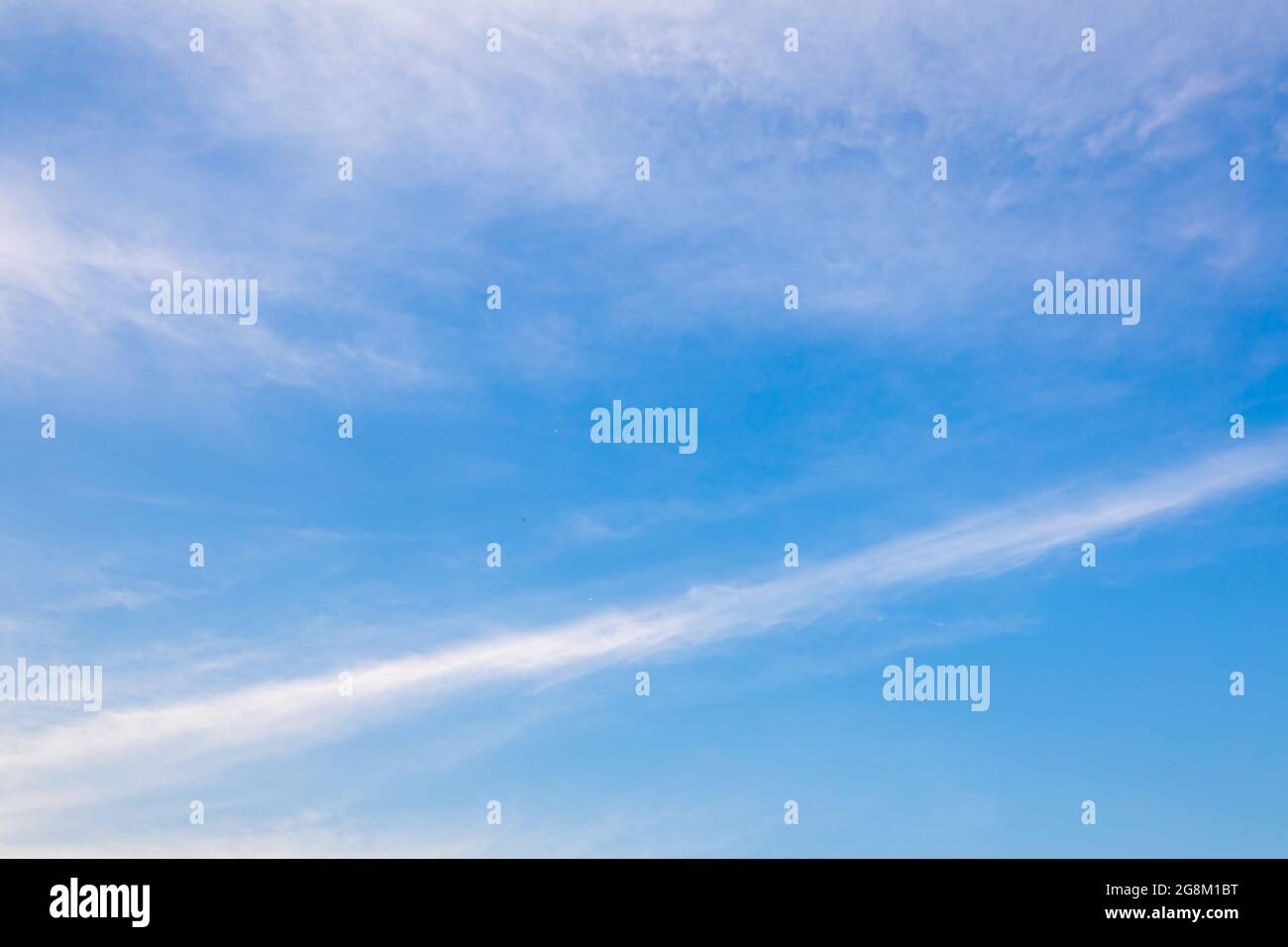 Blue sky and white clouds background in sunny day Stock Photo - Alamy