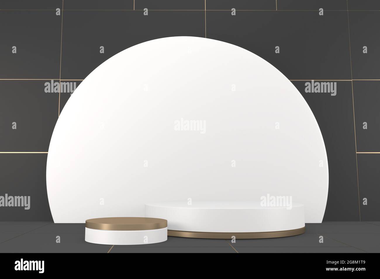 Abstract podium black gold hi-res stock photography and images - Alamy