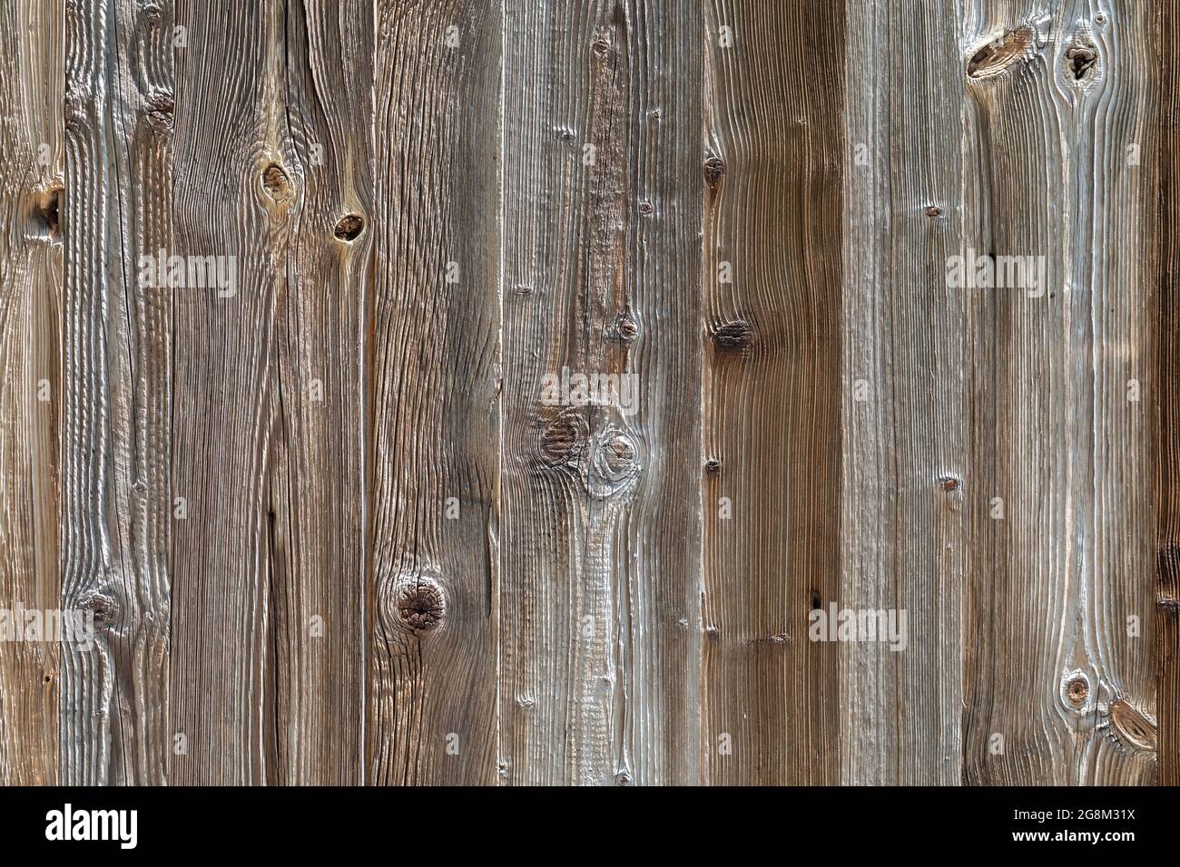 texture of brown plank wall Stock Photo
