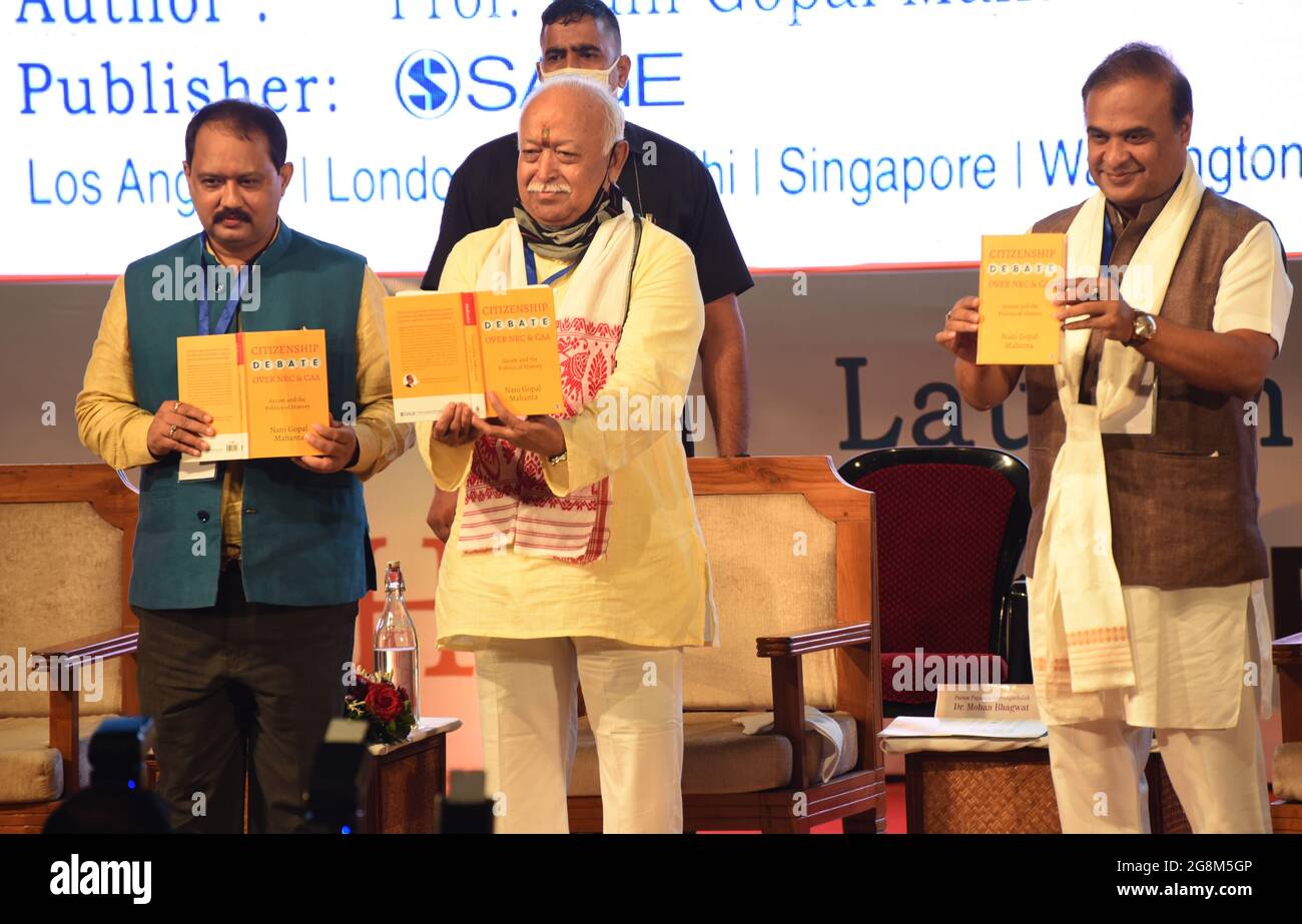 Guwahati, Guwahati, India. 21st July, 2021. Mohan Bhagwat chief of