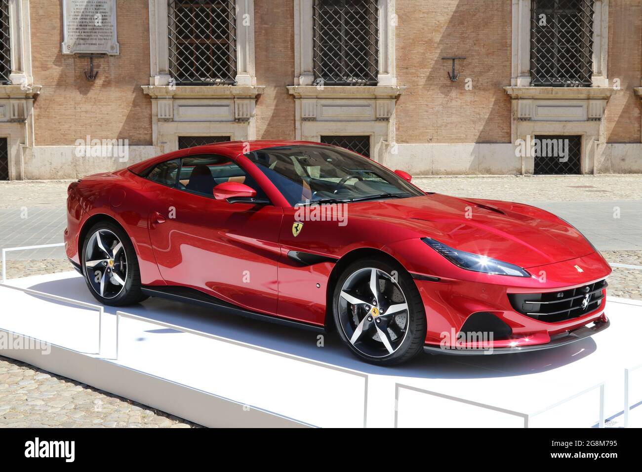 Modena, Italy, july 1 2021 - Ferrari Portofino M sport car, Motor Valley Exhibition Stock Photo