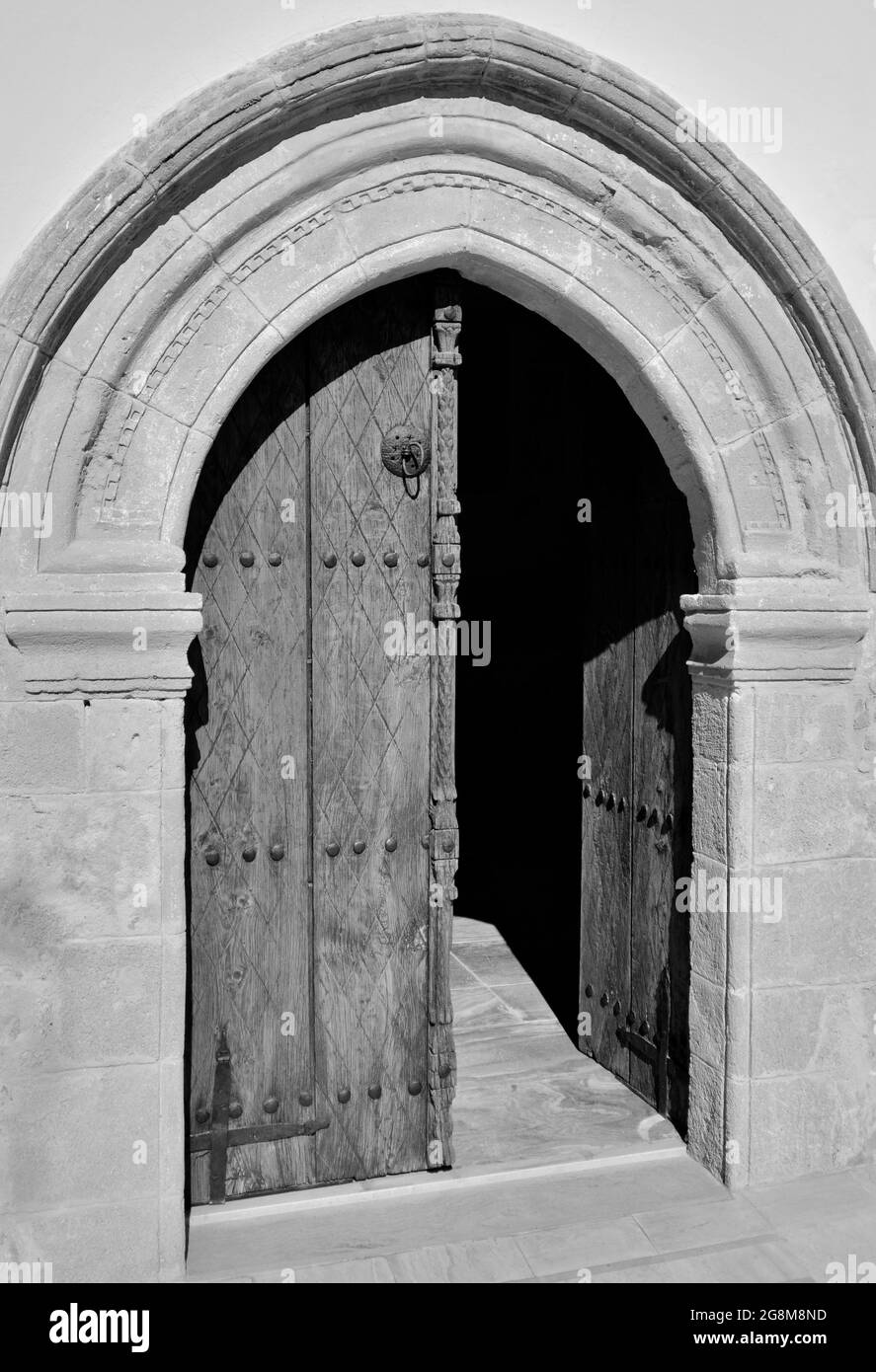 Front door view Black and White Stock Photos & Images - Alamy