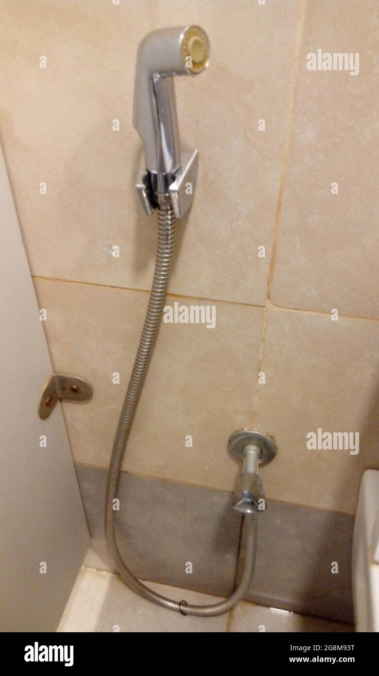 Bath room Sanitary fittings images like Spray hose bidet trigger for Human daily refreshment and