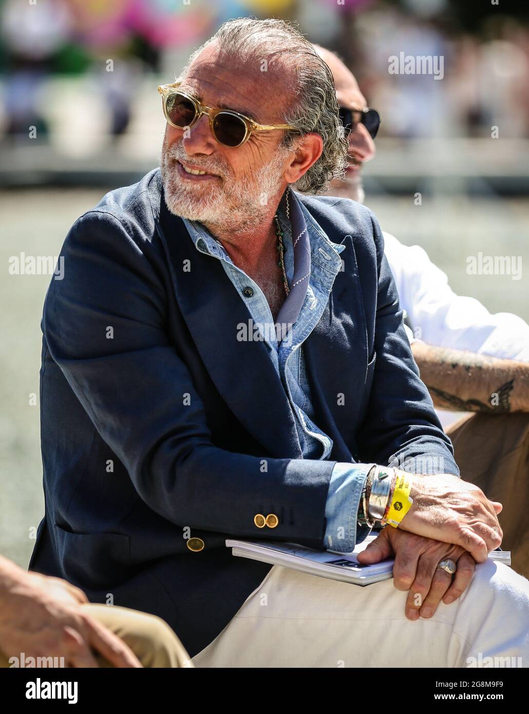 FLORENCE, Italy- June 30 2021: Alessandro Squarzi on the street in Florence. Stock Photo