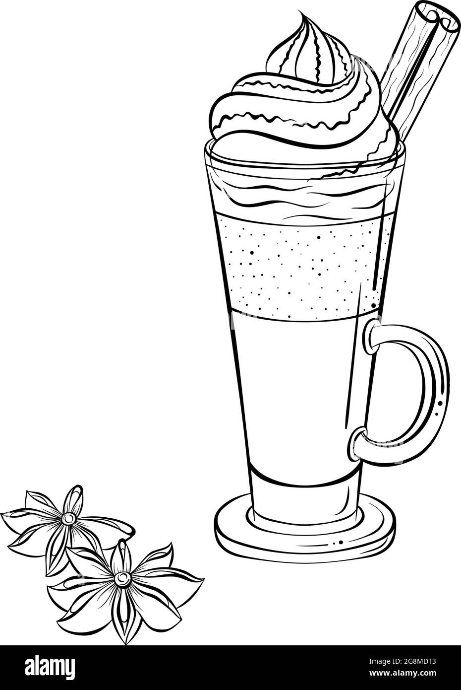 Caramel frappe coffee Stock Vector Image & Art Alamy