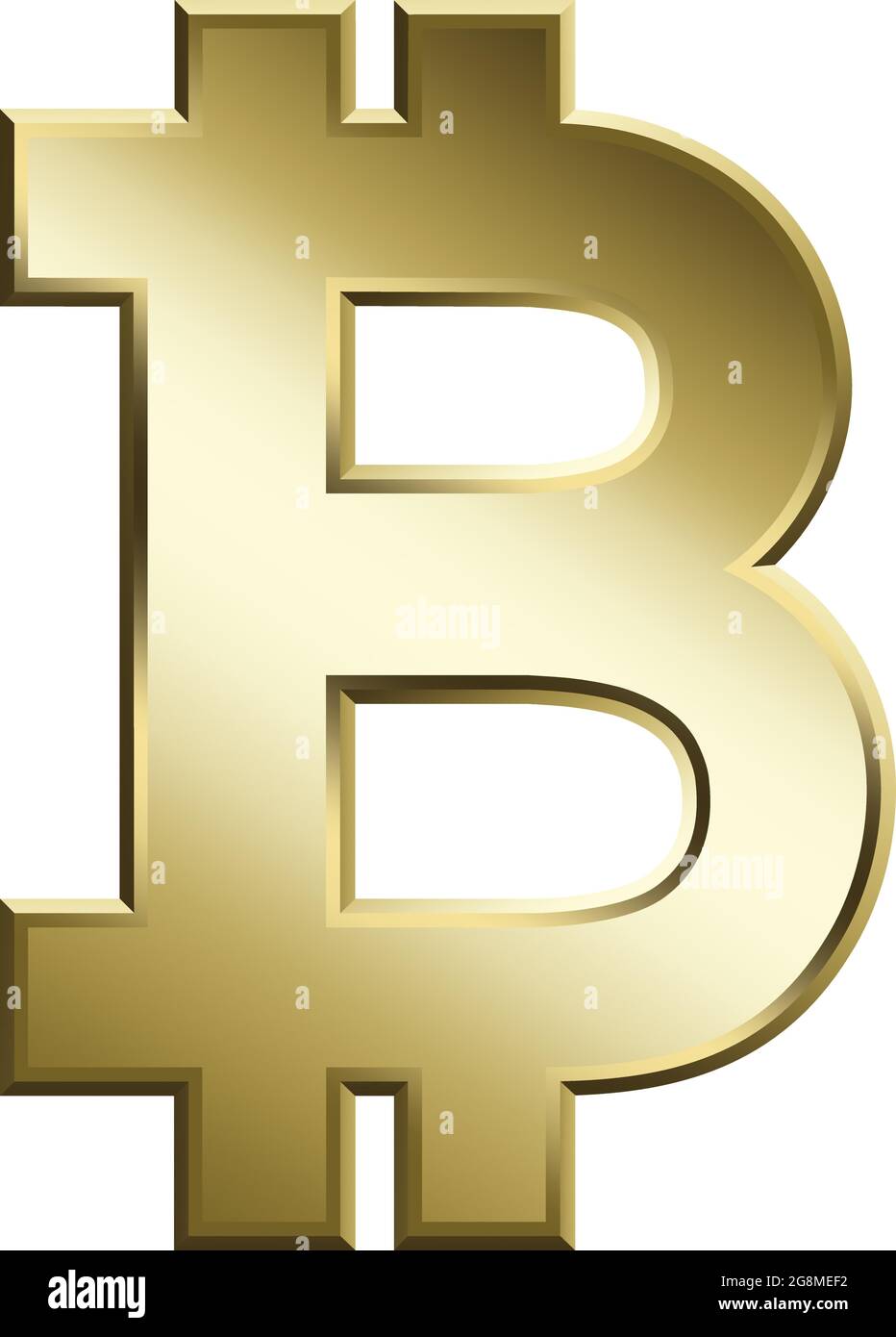 Vector illustration of Bitcoin symbol Stock Vector Image & Art Alamy