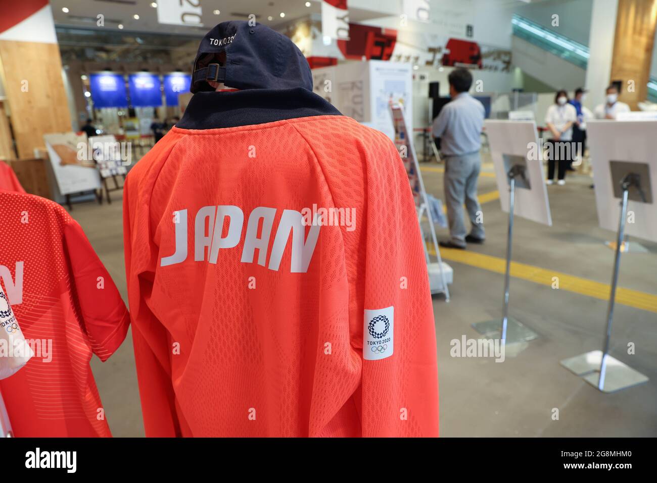 Tokyo, Japan. 21st July, 2021. Japan Olympic Team jacket seen inside an