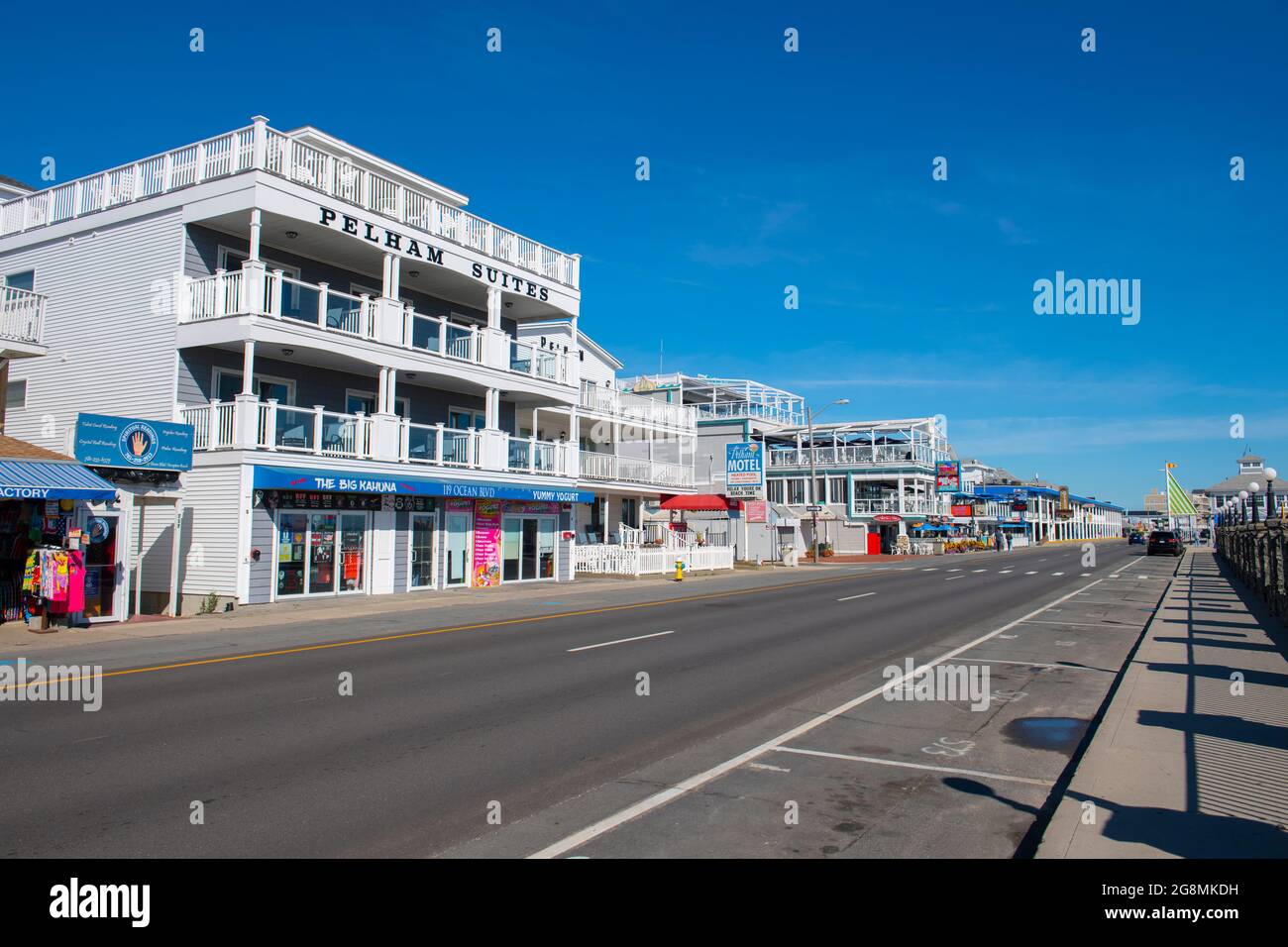 Historic Pelham Resort at the corner of Ocean Boulevard and G Street in