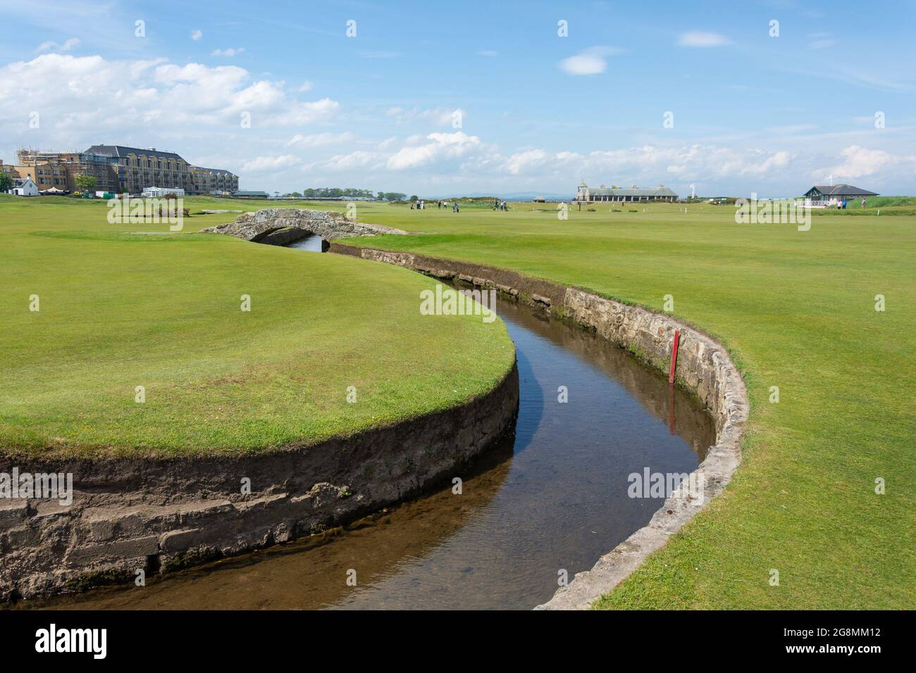 The Swilcan Bridge on 18th fairway, The Old Course, The Royal and