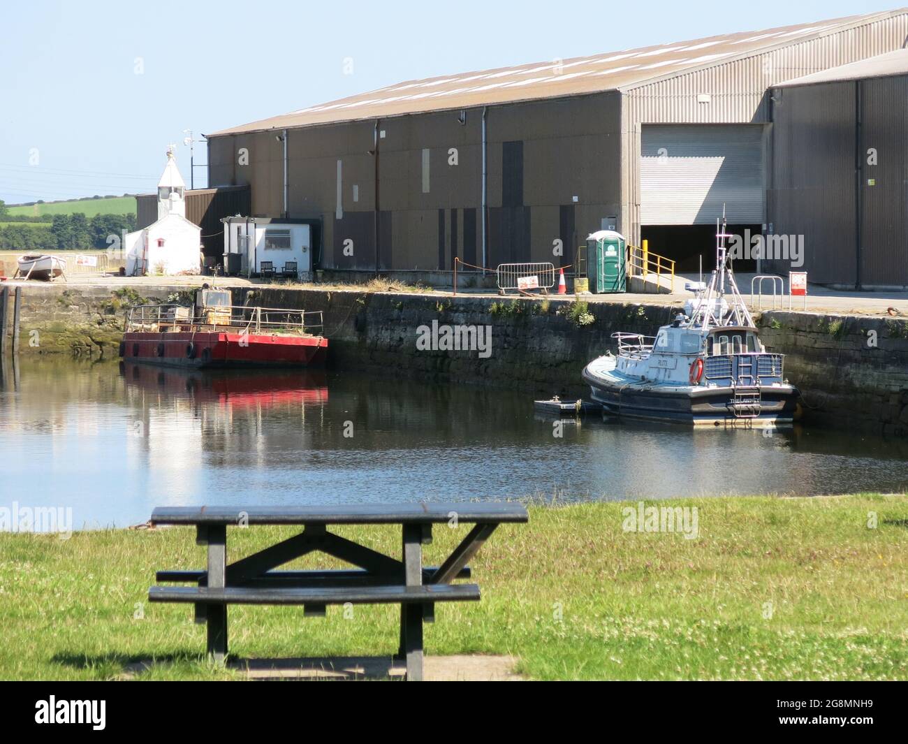 The harbour at Glasson Dock opened in 1787 and remains a small but