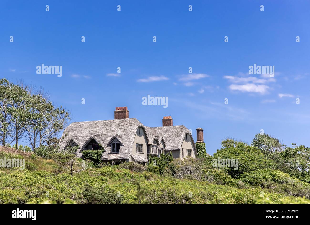 Image of a home located at 31 Old Beach Lane, East Hampton, NY Stock Photo