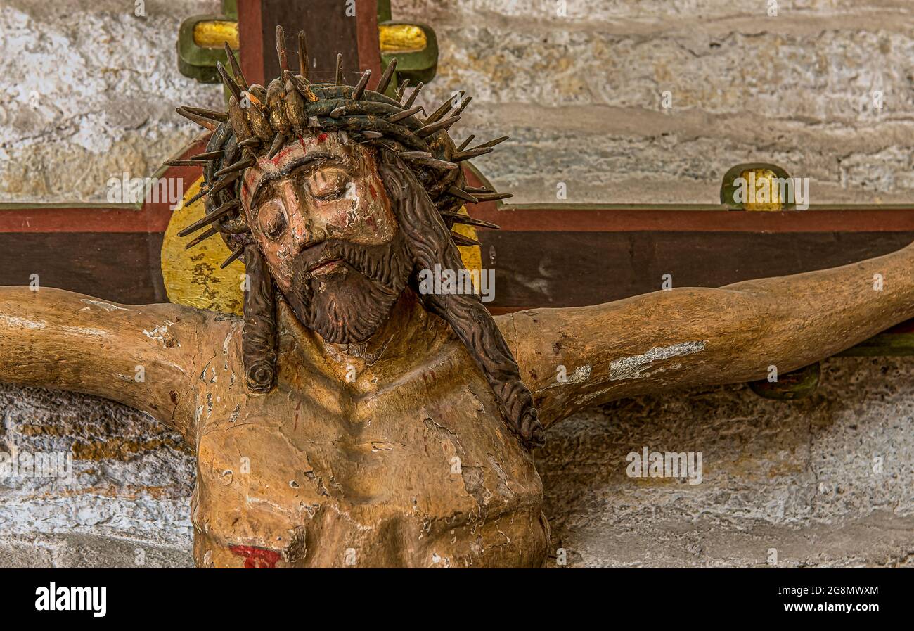 Jesus crown of thorns painting hi-res stock photography and images - Alamy