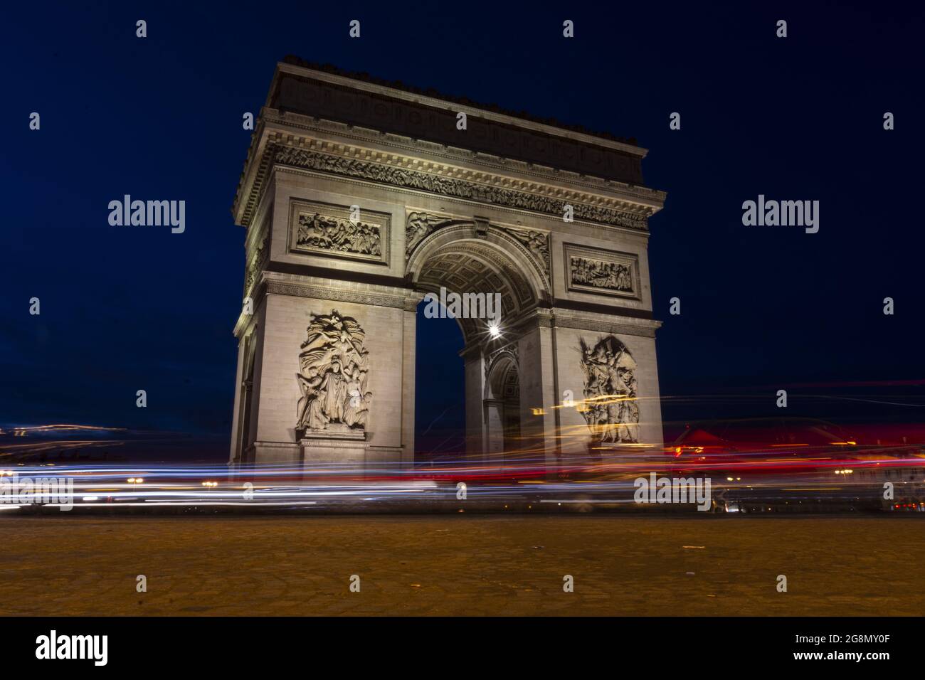 Iconic Arc de Triomphe in Paris, France Stock Photo - Alamy