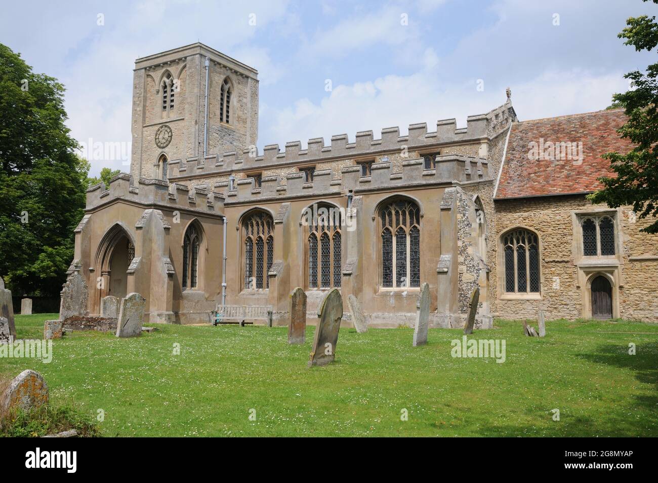 Holy Trinity Church, Meldreth, Cambridgeshire Stock Photo