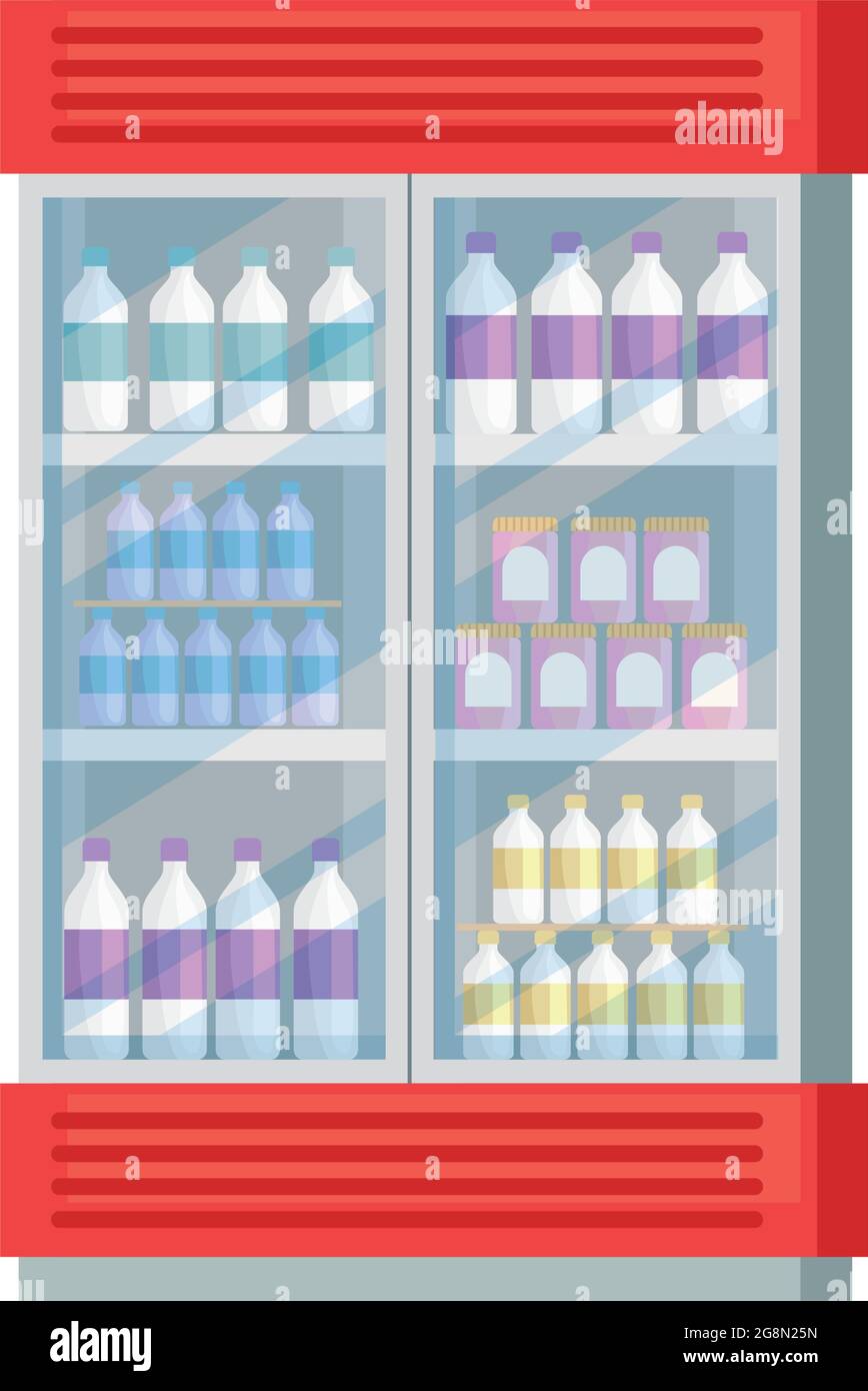 supermarket fridge icon Stock Vector Image & Art - Alamy
