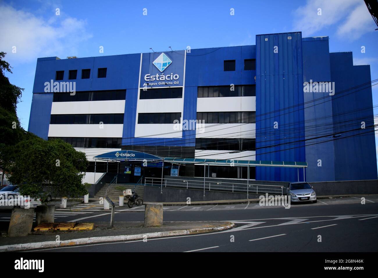 salvador, bahia, brazil - july 20, 2021: facade of the Estacio ...
