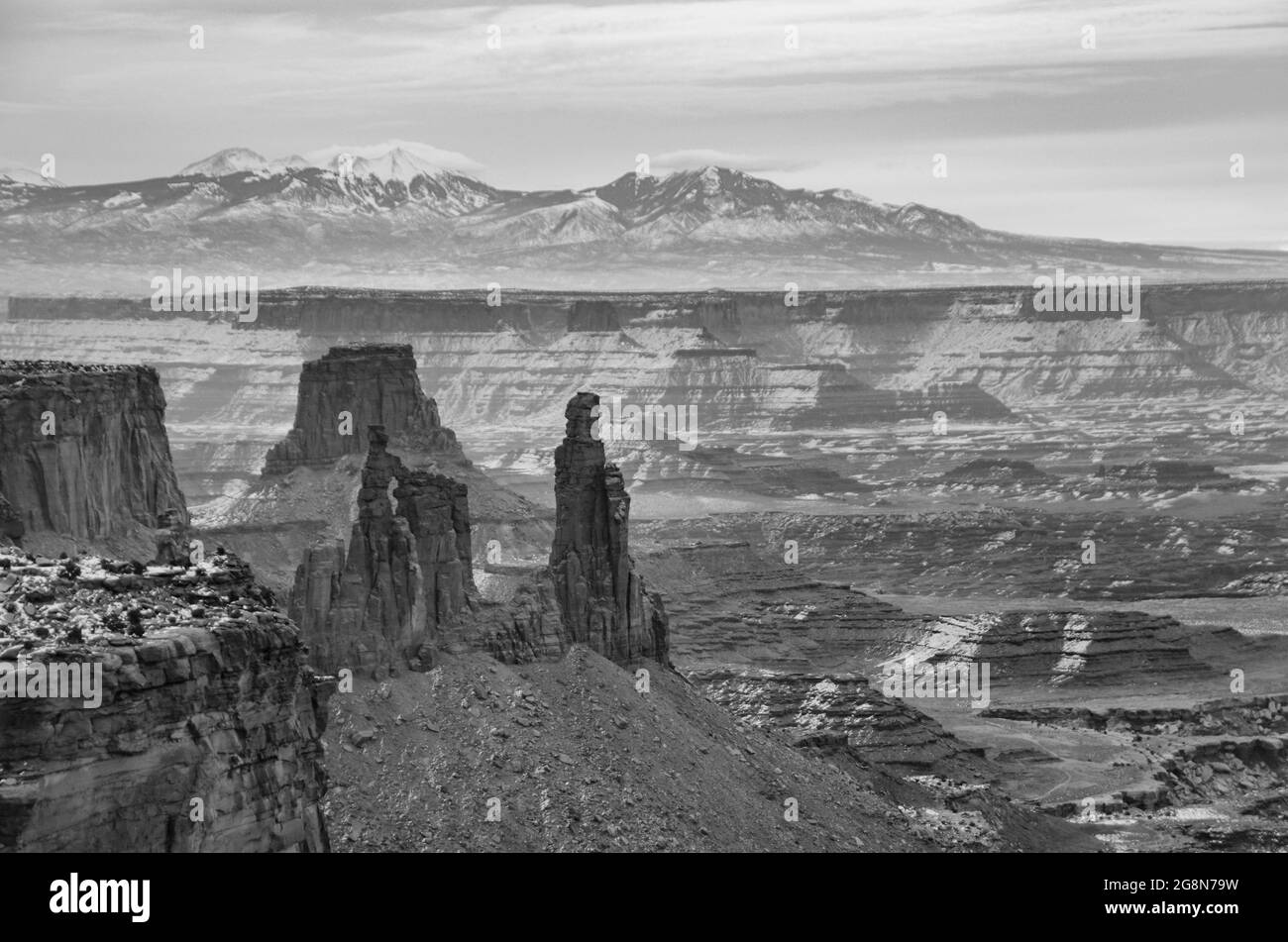 American Southwest Driving Tourism. Utah Arizona Canyon Scenery Stock Photo