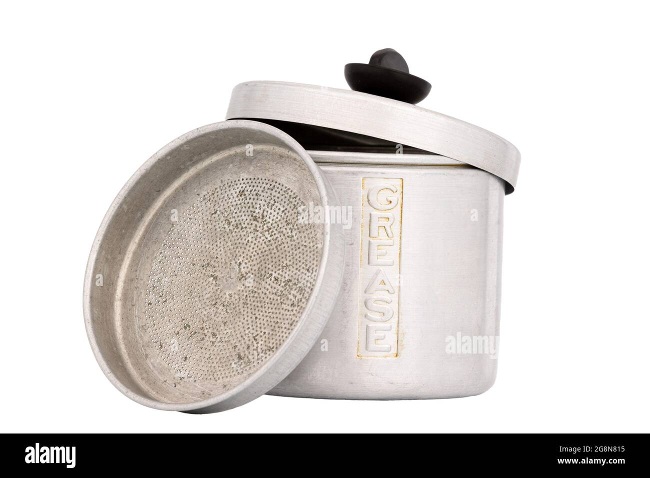 https://c8.alamy.com/comp/2G8N815/antique-grease-container-with-strainer-2G8N815.jpg