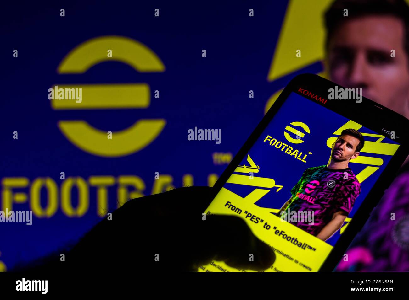 Brazil 21st July 21 In This Photo Illustration Efootball Logo Game Seen Displayed On A Smartphone Konami Reveals That Pro Evolution Soccer Pes Will Be Called Efootball And Will Be Free For Brazil 21st July 21 In This Photo Illustration Efootball Logo Game Seen Displayed On A Smartphone Konami Reveals That Pro Evolution Soccer Pes Will Be Called Efootball And Will Be Free For