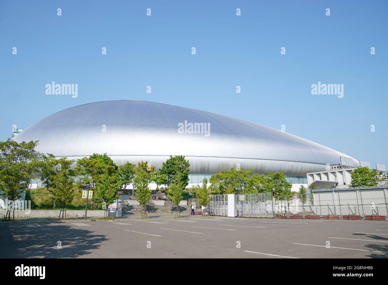 Sapporo Japan 22nd July 21 General View Outside Sapporo Dome Stadium Prior To The Men S Olympic Football Tournament Tokyo Match Between Egypt And Spain At Sapporo Dome In Sapporo Japan Credit