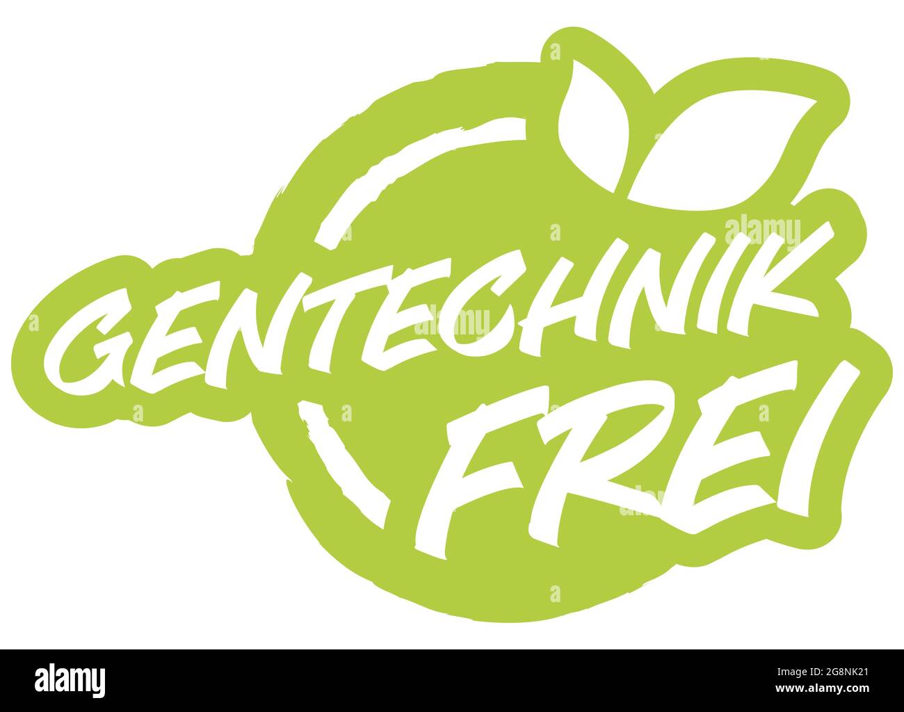 eps vector file modern green round stamp with leaves, white text GMO ...