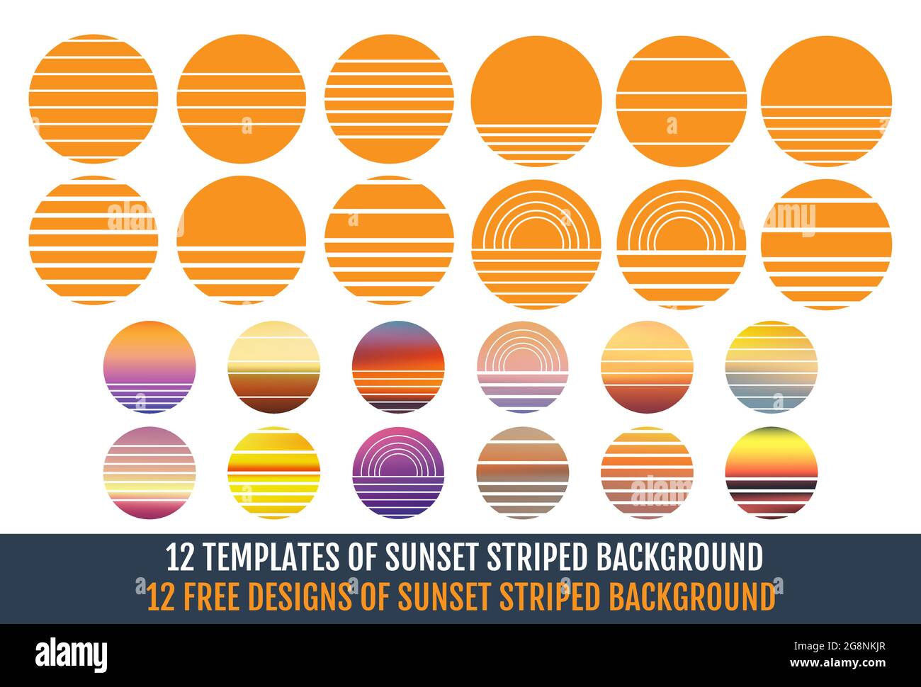 Beach sunset backgrounds Stock Vector Images - Alamy