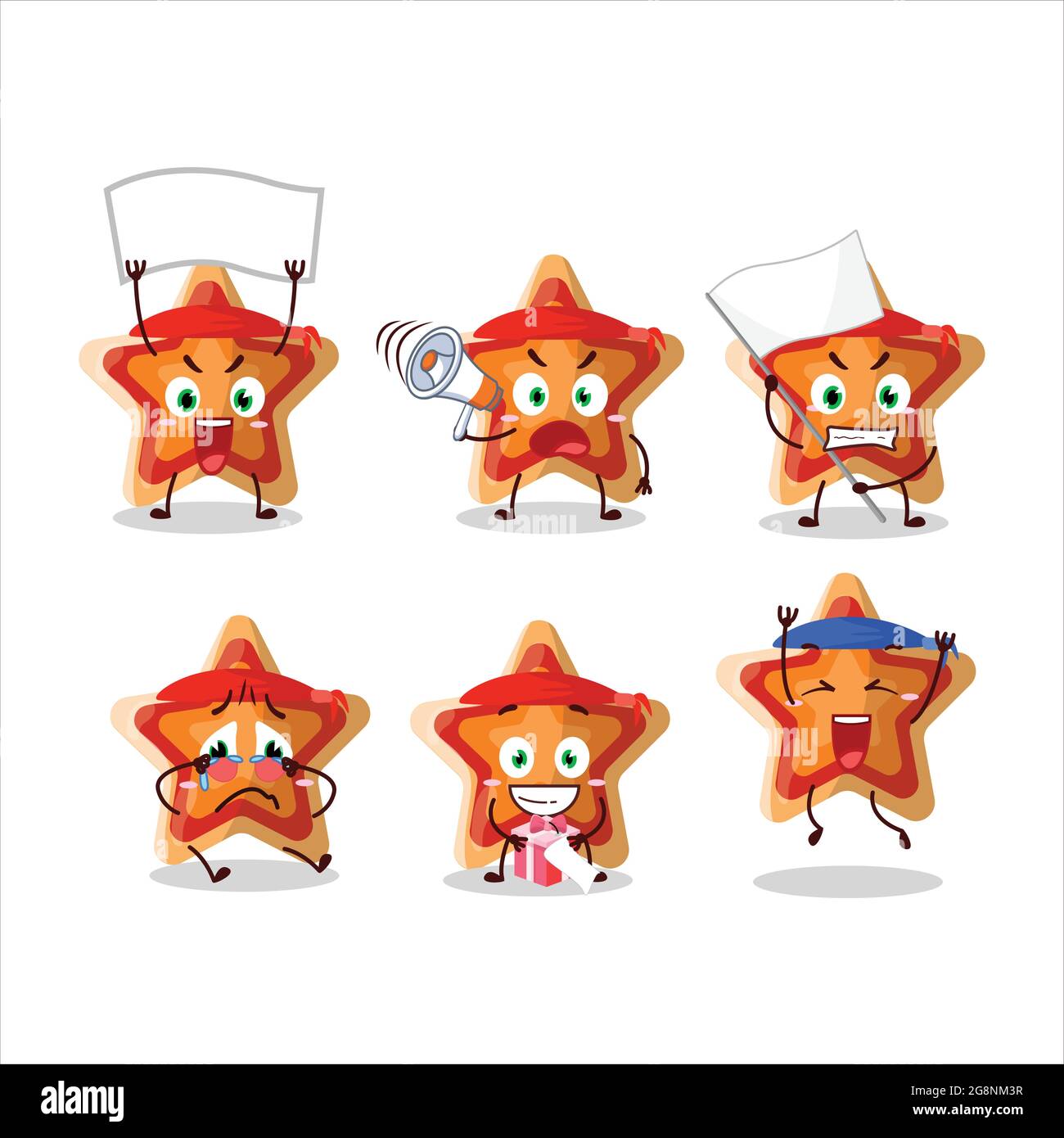 Mascot design style of star icon character as an attractive supporter ...