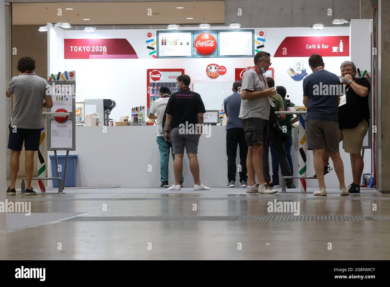 Tokyo Japan July 22 21 Journalists Work At The Main Press Centre Of The Summer Olympics Tokyo Was To Host The Summer Olympic Games On July 24 August 9
