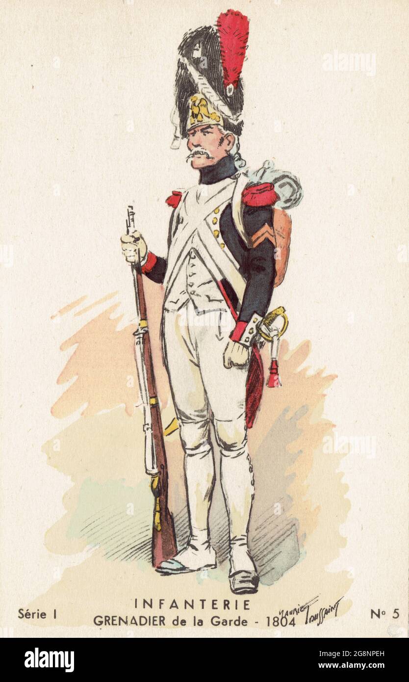 grenadier à pied de la Garde Impériale en 1804 Stock Photo - Alamy